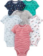 Simple Joys by Carter's Baby Boys' Short-Sleeve Bodysuit, Pack of 6